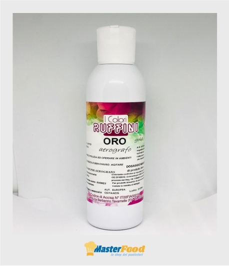 Colorante ORO liquido idrosolubile (Aerografo) ml.180 Ruffini *