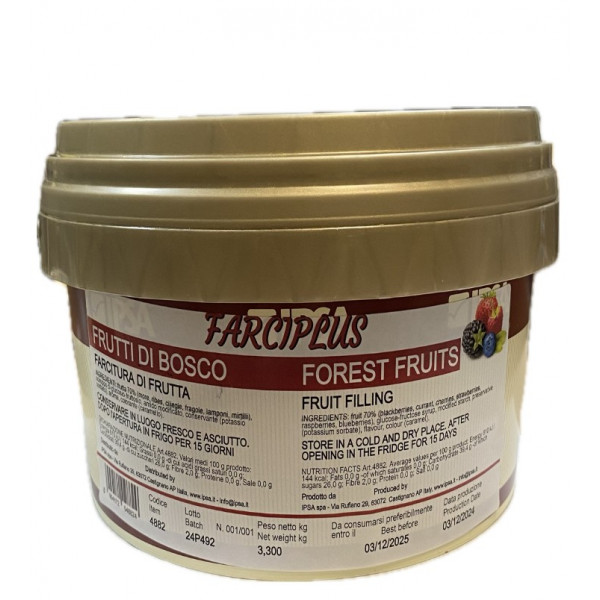 Farciplus Frutti di Bosco 70% Farcitura di frutta kg.3,300 Ipsa