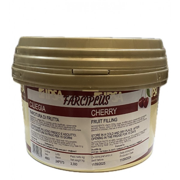 Farciplus Ciliegia 70% Farcitura di frutta kg.3,300 Ipsa