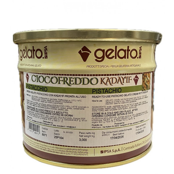 Pistacchio dubai kadayif crema kg.3 Ipsa