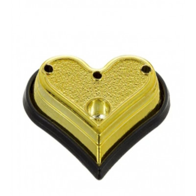 Basi cuore oro (cartone 10 buste da pz.10) Alcas Basi cuore oro (cartone 10 buste da pz.10) Alcas