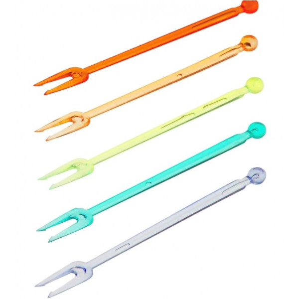 Forchettine Party 2 punte pz.1000 colorate Gp plast
