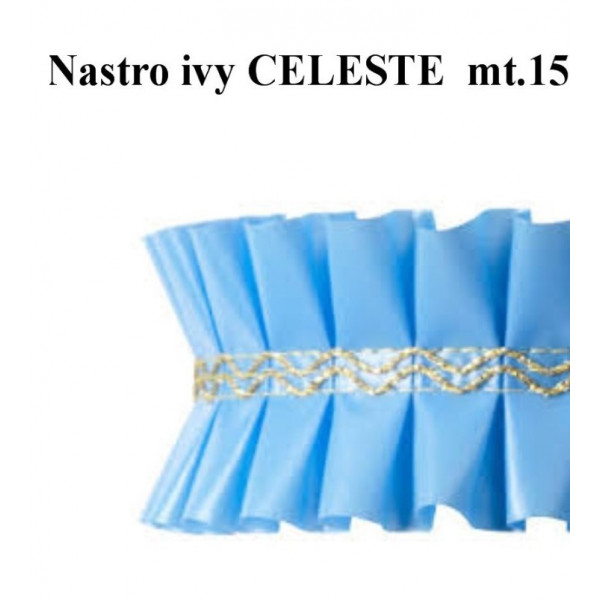 Nastro girotorta ivy CELESTE mt.15 wfd