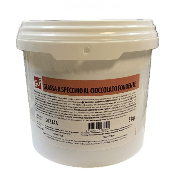 Glassa a specchio Cioccolato Fondente kg.5 GLF