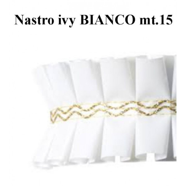 Nastro girotorta ivy BIANCO mt.15 wfd