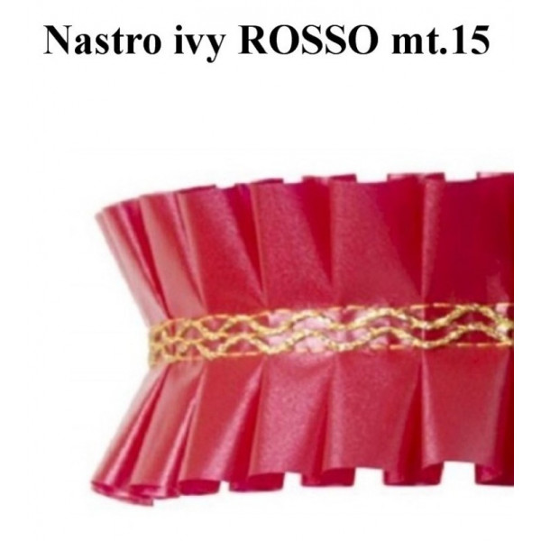 Nastro girotorta ivy ROSSO mt.15 wfd