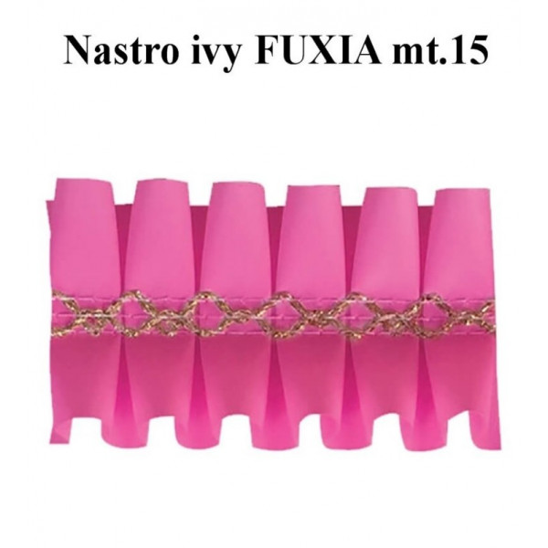 Nastro girotorta ivy FUXIA mt.15 wfd