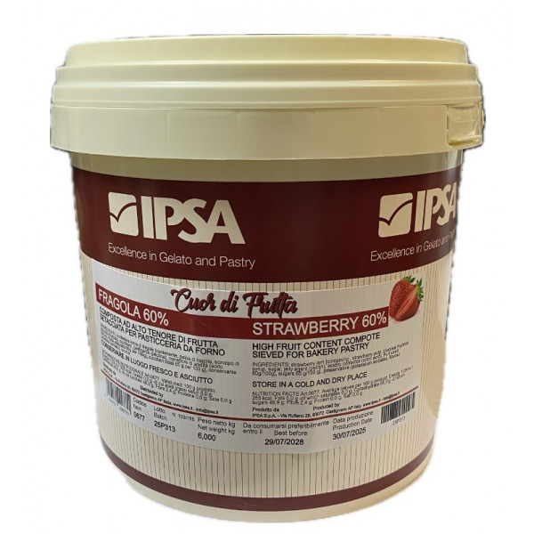 Passata Fragola 60% Cuor di Frutta kg.6 Ipsa