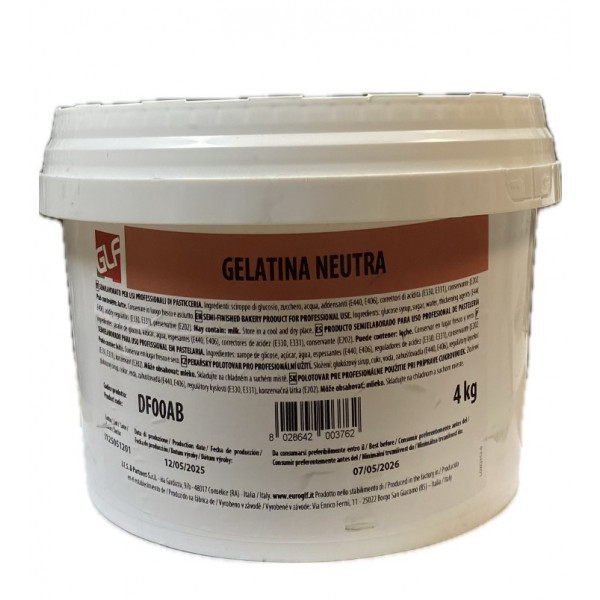 Gelatina a freddo neutra kg.4 (senza glutine) GLF