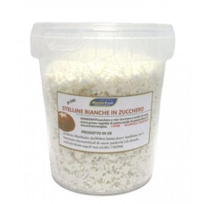 Stelline di zucchero bianche da forno gr.500 MFood Stelline di zucchero bianche da forno gr.500 MFood