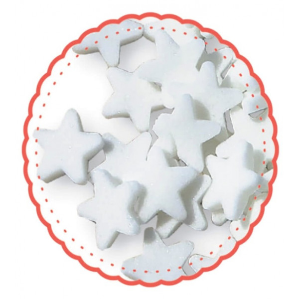 Stelline di zucchero bianche da forno kg.1 MFood