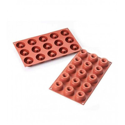 Stampo silicone Donuts mini 15 forme 45mm x H18 mm Schneider Stampo silicone Donuts mini 15 forme 45mm x H18 mm Schneider