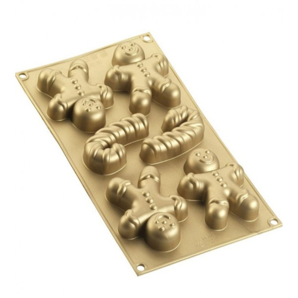 Stampo silicone Gingerbread man 94.5 x 78 H 21 mm Silikomart