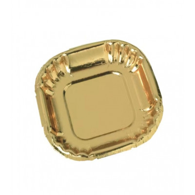 Monoporzione quadrata oro cartoncino cm.10x10 (pz.50) Novaservice Monoporzione quadrata oro cartoncino cm.10x10 (pz.50) Novaservice