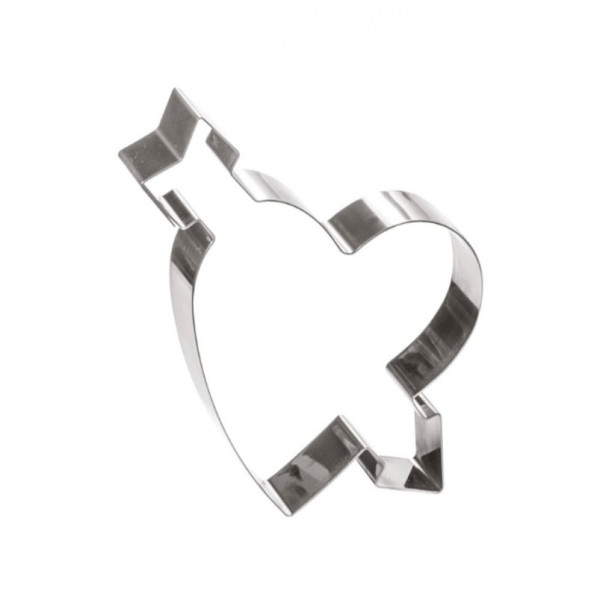 Stampo Cuore Freccia inox Piccolo (mis.17x17xh5cm) Martellato