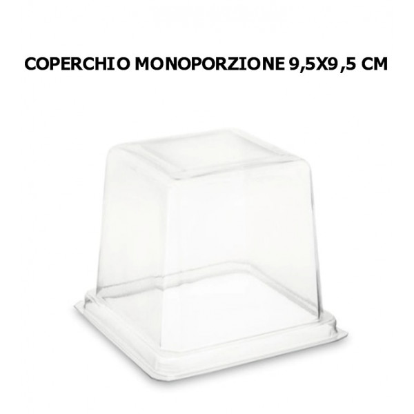 Coperchio mini medoro quadrato 9.5 x 9.5 cm. pz.50 Alcas