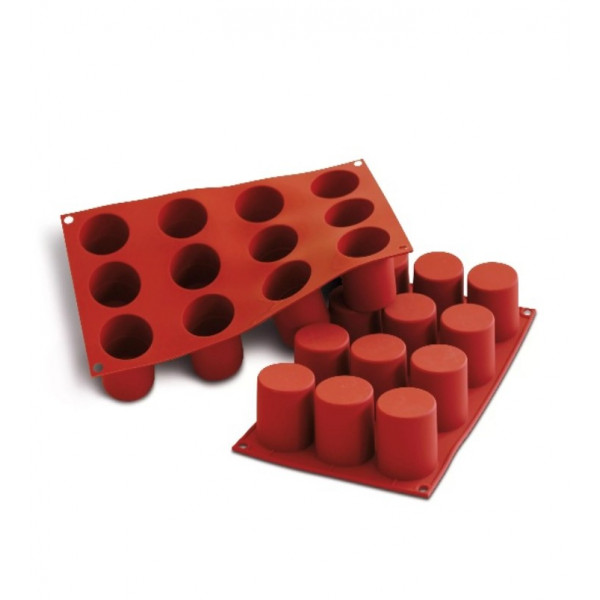 Stampo silicone Cilindro diam. 48 x H 50 mm. (mm terracotta) Silikomart