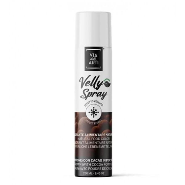 Colorante spray Marrone natura Velly (con cacao in polvere) ml.250 Volcke