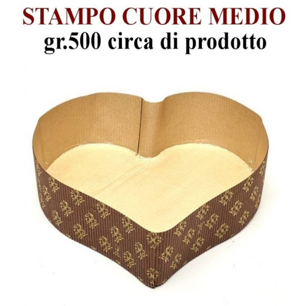 Stampo Cuore forma da cottura gr.500 (pz.15) Novaservice