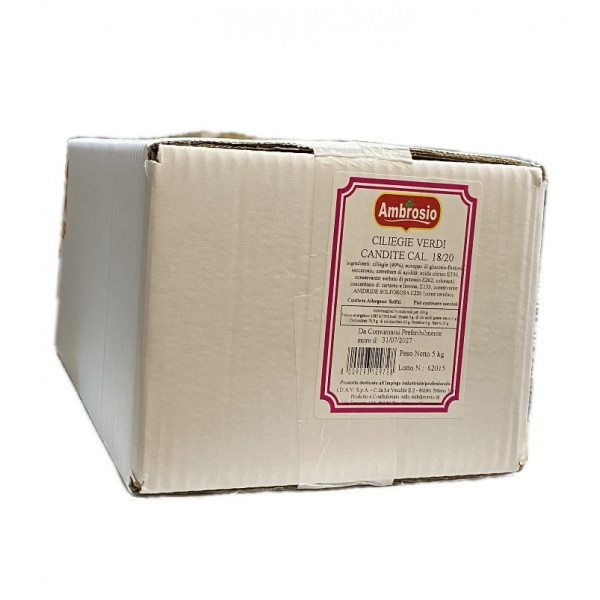 Ciliegie verdi candite calibro 18/20 kg.5 Ambrosio