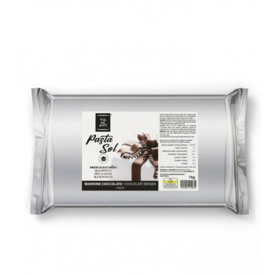 Pasta di zucchero Marrone-Cioccolato kg.1 Volcke