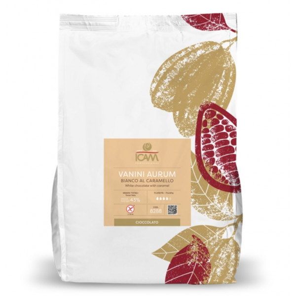 Copertura Bianca al Caramello Vanini Aurum kg.4 (glutenfree) Icam