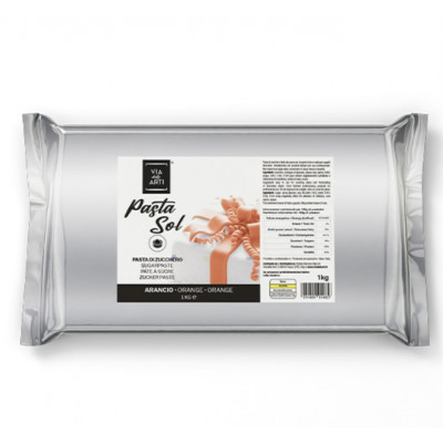 Pasta di zucchero arancio kg.1 Volcke