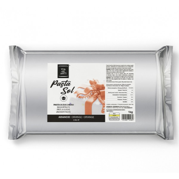 Pasta di zucchero arancio kg.1 Volcke