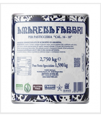 Amarena intera t/f cal.16/18 kg.2,750 (glutenfree) Fabbri