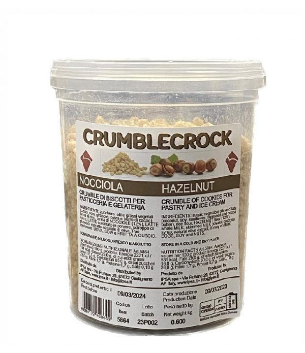 Crumblecrock bisco nocciola gr.600 Ipsa