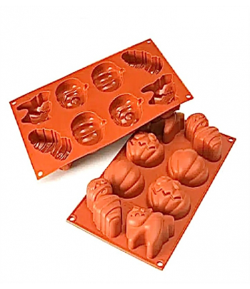 Stampo in silicone halloween 8 forme 70x64 H32 mm Silikomart