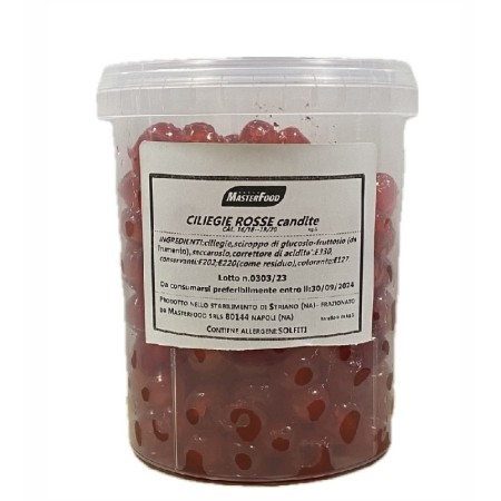 Ciliegie rosse candite cal.18/20 kg.1 MFood Ciliegie rosse candite cal.18/20 kg.1 MFood
