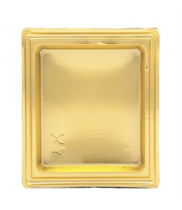 Monoporzione quadrata cm.9x9 oro pz.100 Martypack