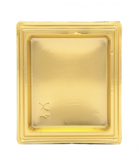 Monoporzione quadrata cm.9x9 oro pz.100 Martypack