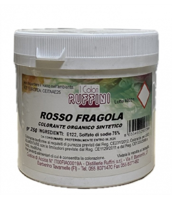 Colorante in polvere Rosso Fragola gr.250 Ruffini