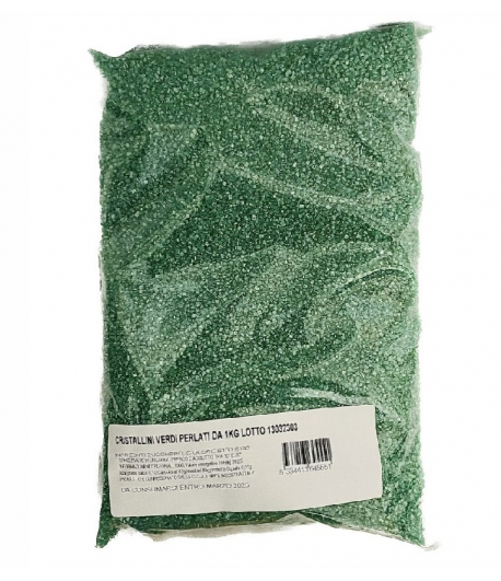Cristalli di zucchero Verdi perlati kg.1 Boccia