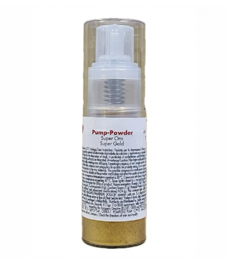 Colorante pump-powder spray alimentare ORO gr.10 (glutenfree) solchim