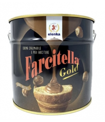 Farcitella gold nocciola 14% crema spalmabile kg.8 (glutenfree) Elenka