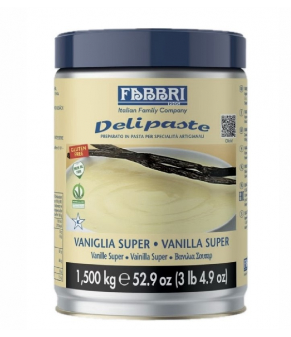 Pasta vaniglia super delipaste kg.1,500 (glutenfree) Fabbri