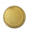 Monoporzione Pizzi in cartoncino tondo dm.13 cm. oro (confezione pz.50) Novaservice