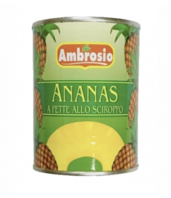 Ananas sciroppate 10 fette gr.567 Ambrosio