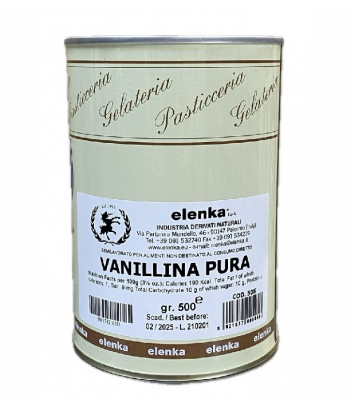 Vanillina pura in polvere gr.500 Elenka