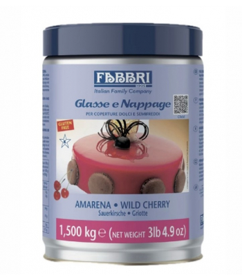 Glassa a specchio AMARENA nappage kg.1,500 (glutenfree) Fabbri