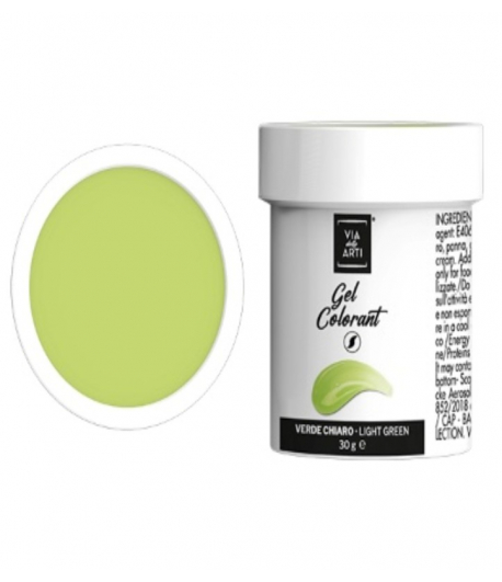 Colorante gel Verde chiaro gr.30 (glutenfree) Volcke