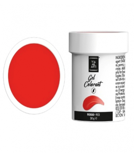 Colorante gel Rosso gr.30 (glutenfree) Volcke