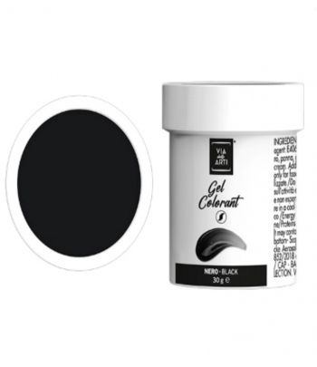 Colorante gel Nero gr.30 (glutenfree) Volcke