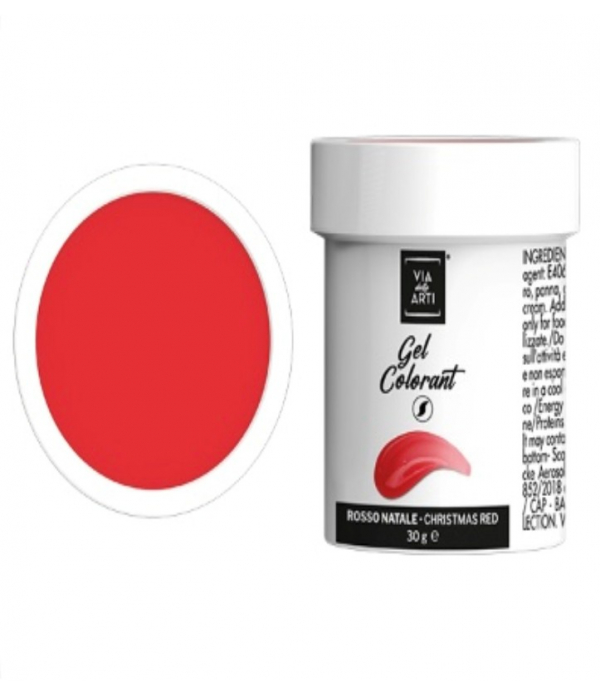 Colorante gel Rosso natale gr.30 (glutenfree) Volcke