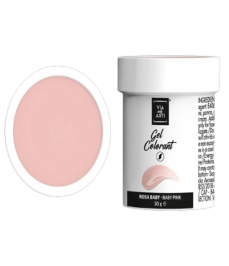 Colorante gel Rosa Baby gr.30 (glutenfree) Volcke