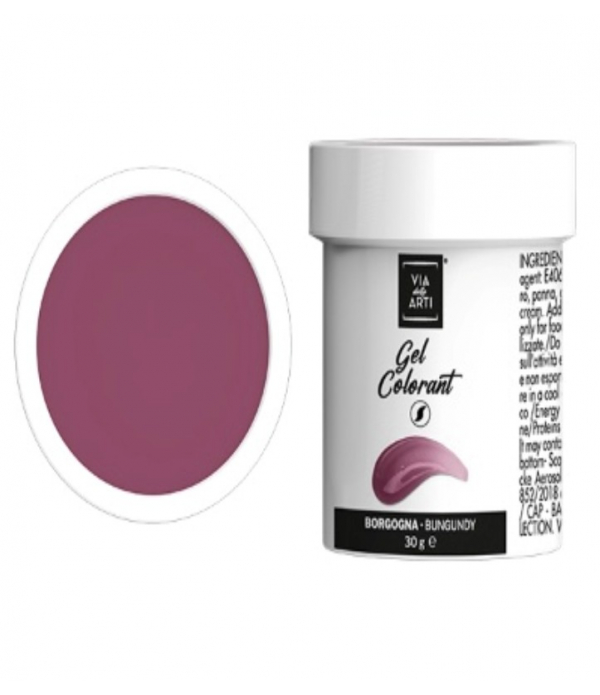 Colorante gel Borgogna gr.30 (glutenfree) Volcke