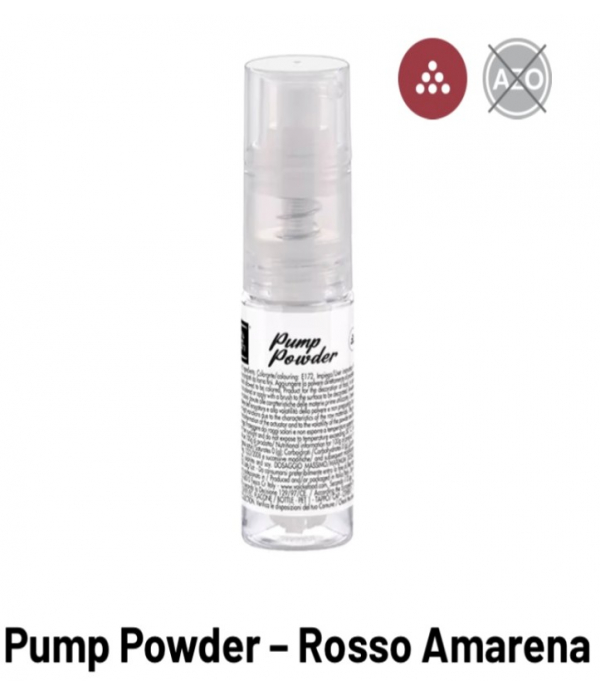 Colorante Pump-powder Rosso amarena spray alimentare gr.10 Volcke